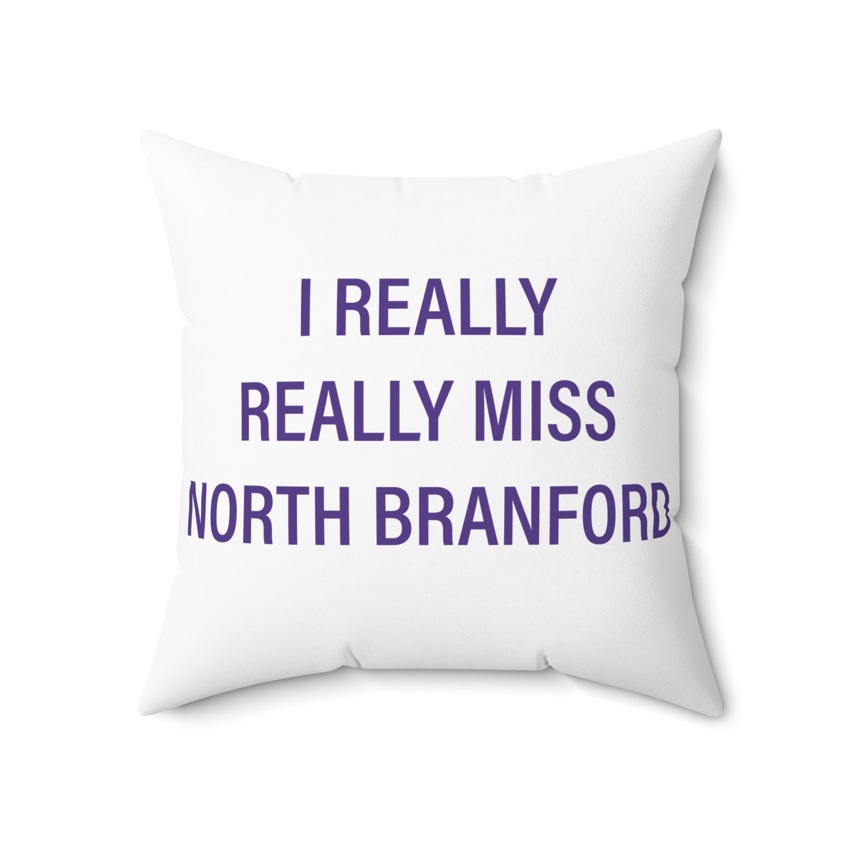 I Really Really Miss North Branford Polyester Square Pillow