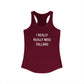 I Really Really Miss Tolland Women's Ideal Racerback Tank Top