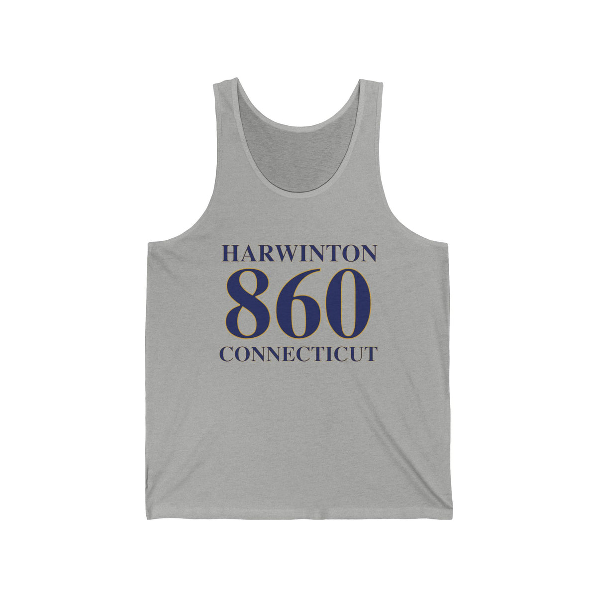 Harwinton 860 Connecticut Unisex Jersey Tank Top