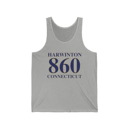 Harwinton 860 Connecticut Unisex Jersey Tank Top