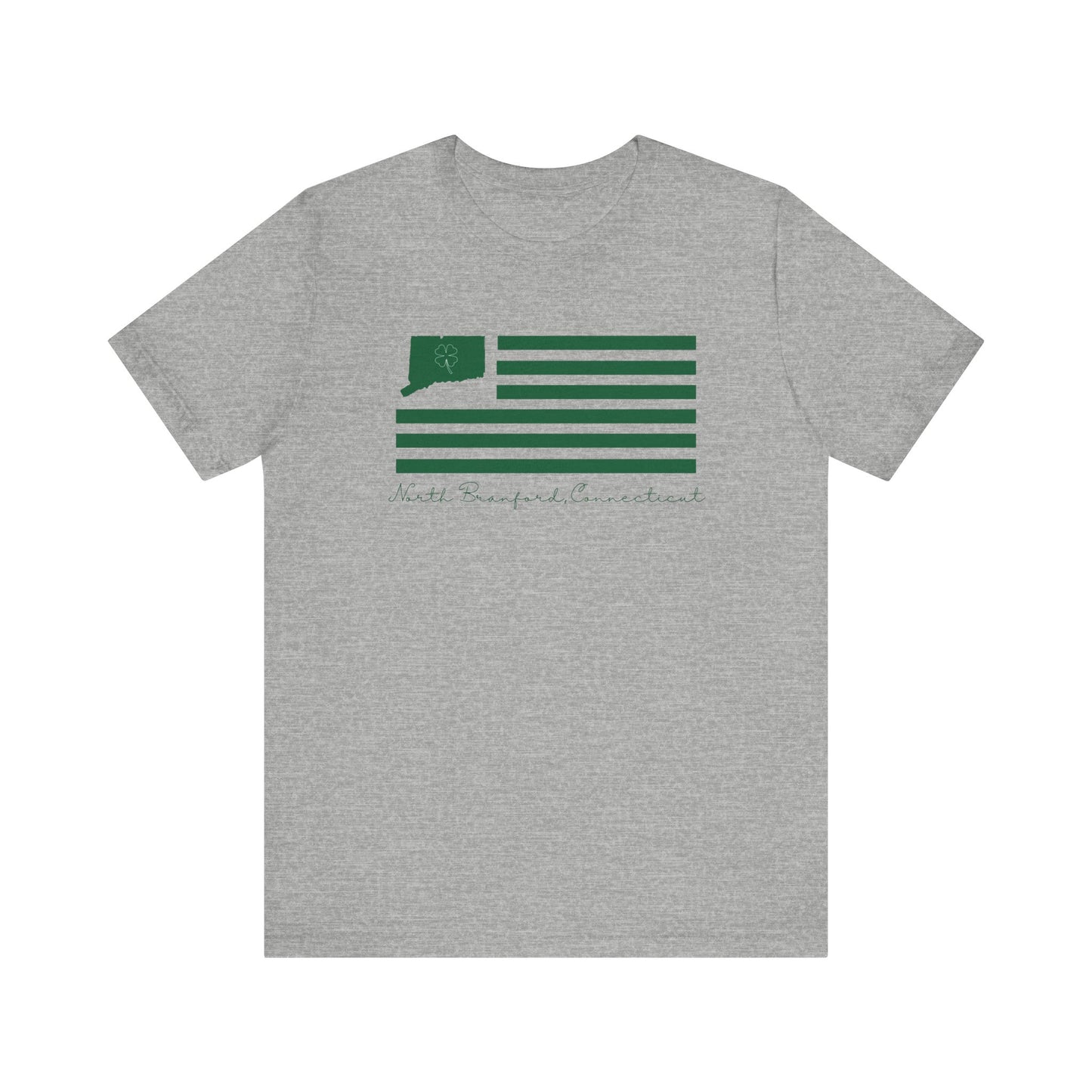North Branford Connecticut St. Patrick’s Day Flag Unisex Jersey Short Sleeve T-Shirt