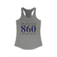 Willimantic 860 Connecticut Women's Ideal Racerback Tank Top
