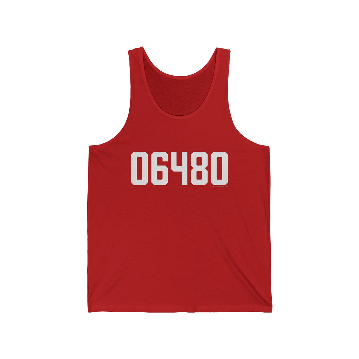 06480 Portland CT Zip Code Unisex Jersey Tank Top