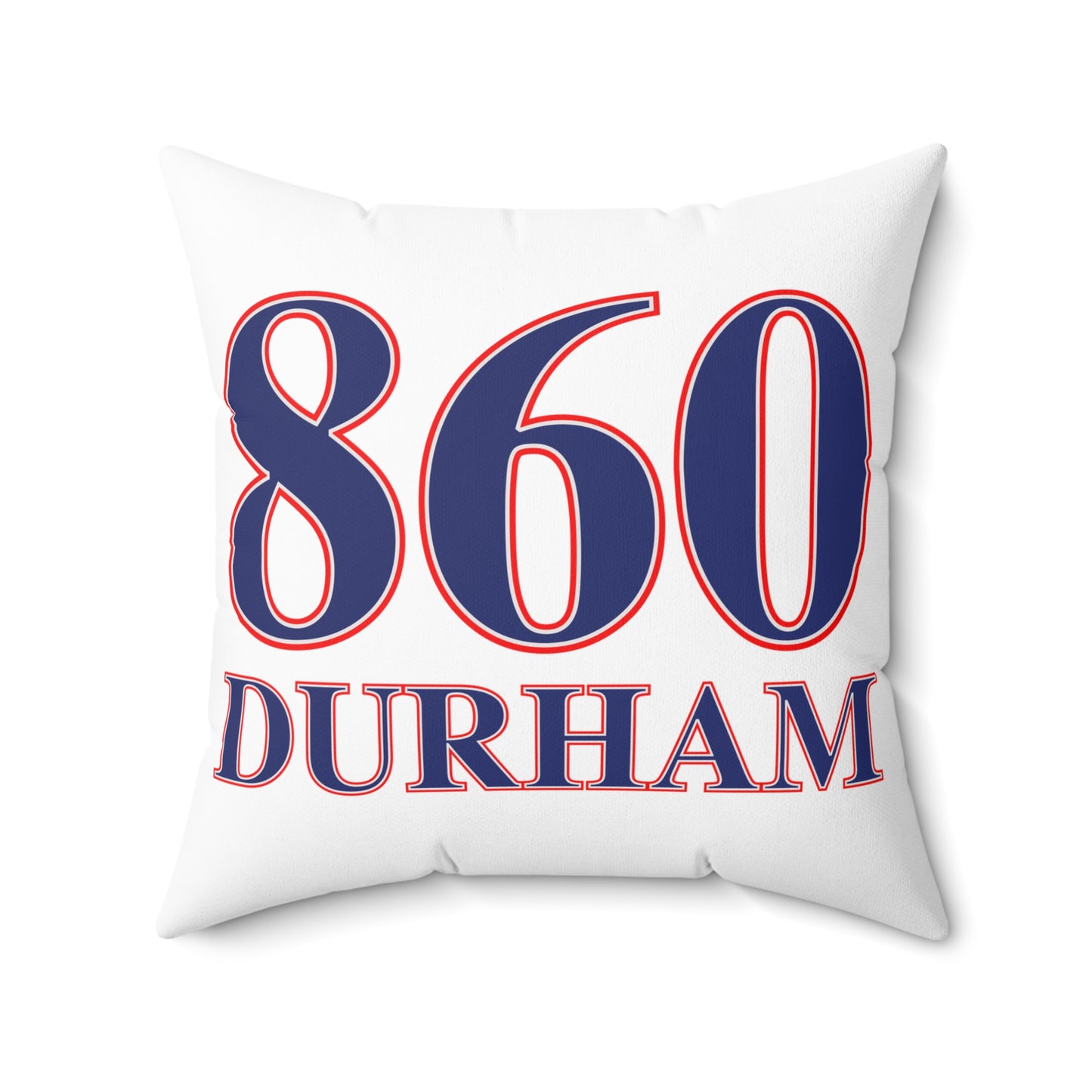 860 Durham Red, White & Blue  Spun Polyester Square Pillow