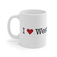 I Heart West Norwalk. Mug 11oz