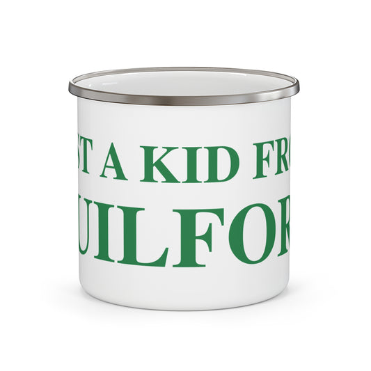 Just a kid from Guilford Enamel Camping Mug