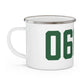 06057 New Hartford Connecticut Zip Code Enamel Camping Mug
