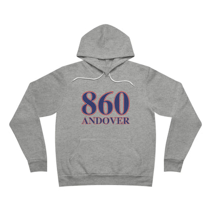 860 Andover Red White & Blue Unisex Sponge Fleece Pullover Hoodie