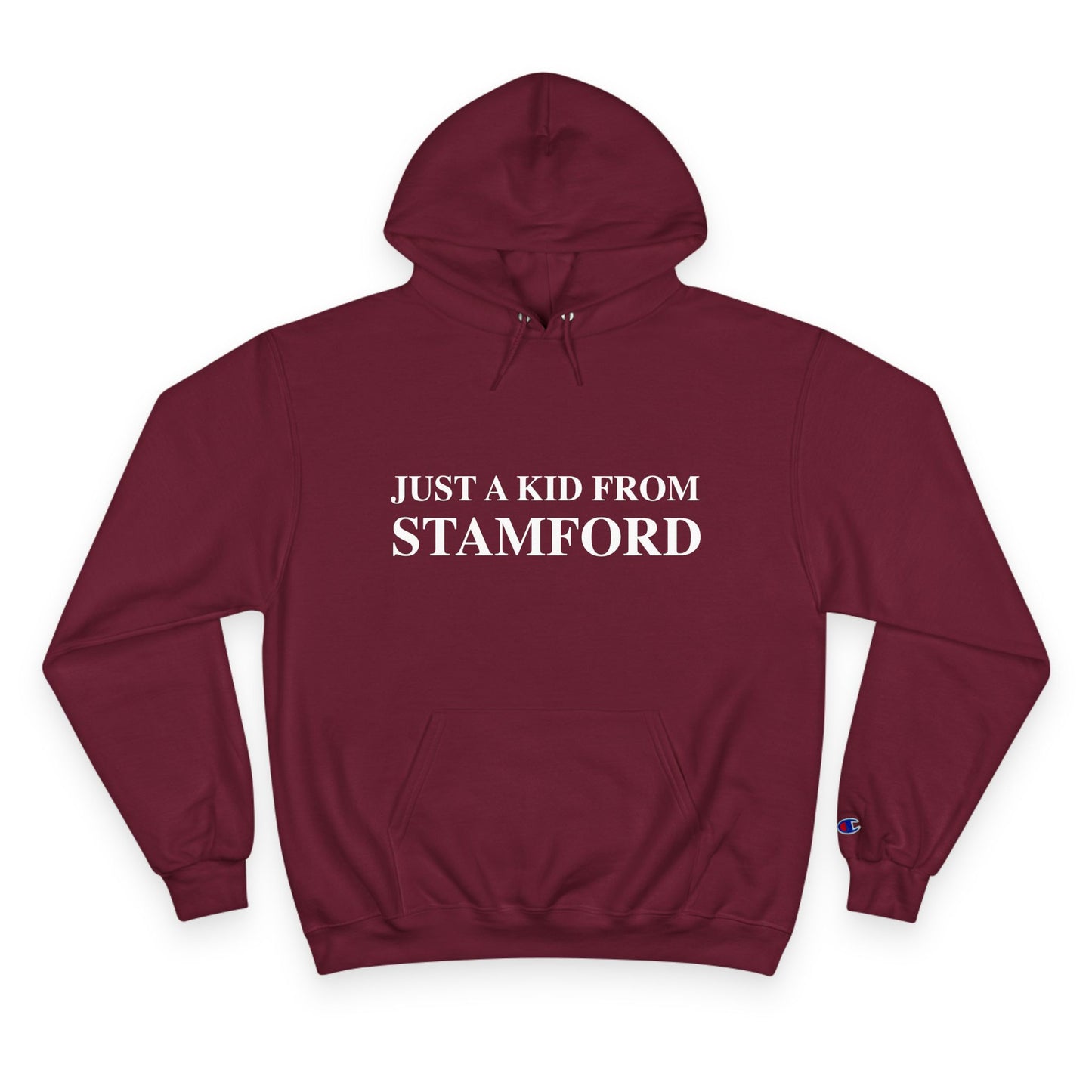 Just a kid from Stamford Champion Hoodie