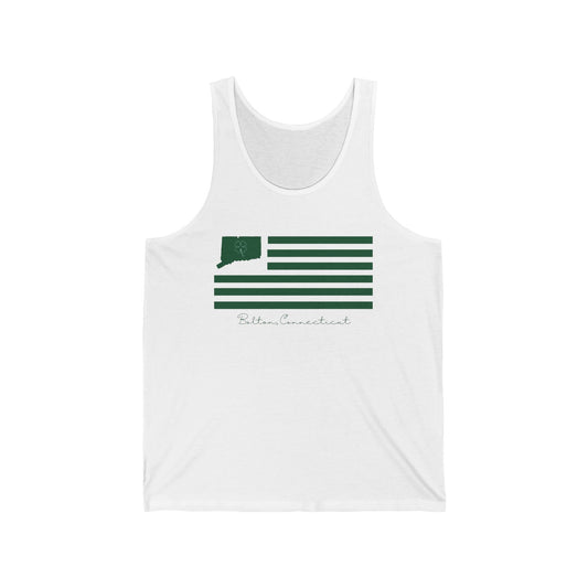 Bolton Connecticut St. Patrick’s Day Flag Unisex Jersey Tank Top