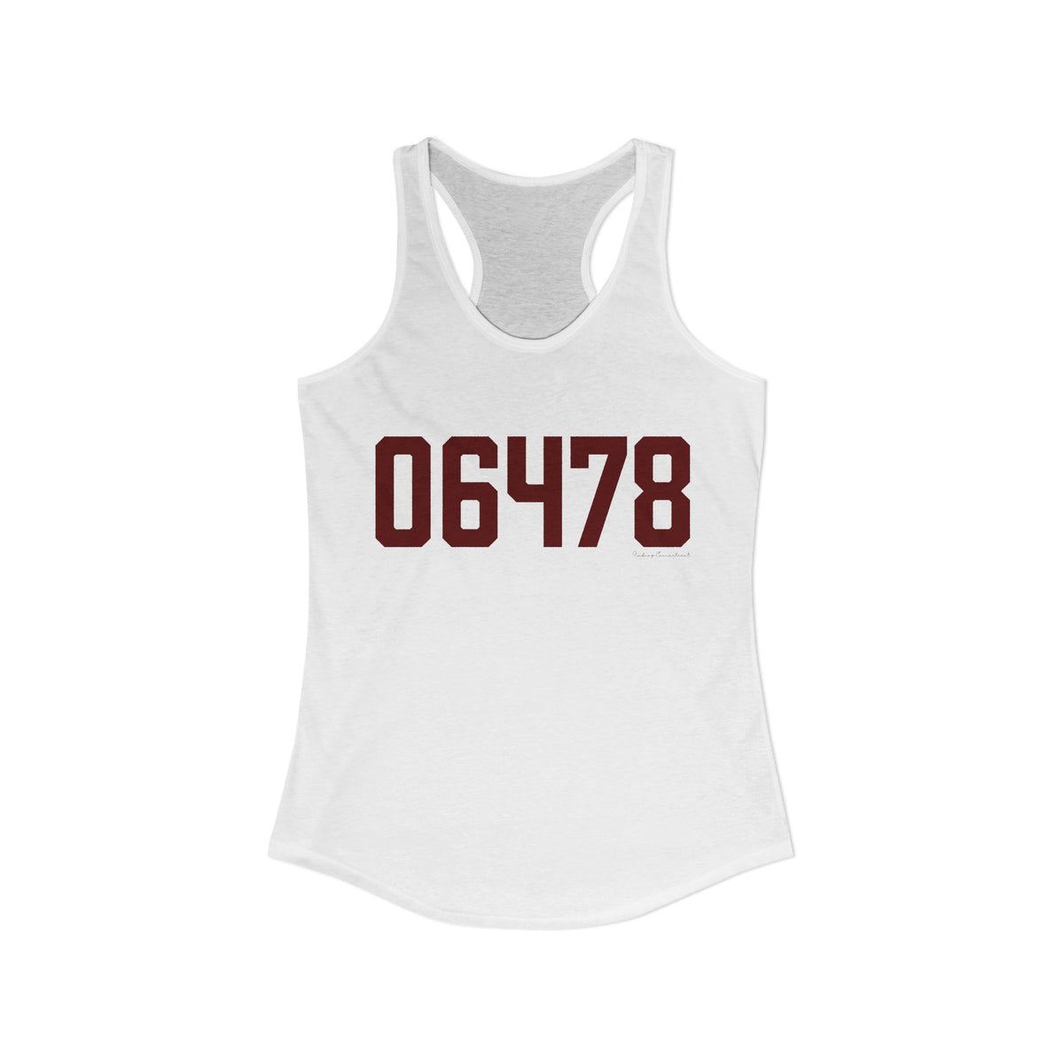 06478 Oxford Connecticut Zip Code Women's Ideal Racerback Tank Top
