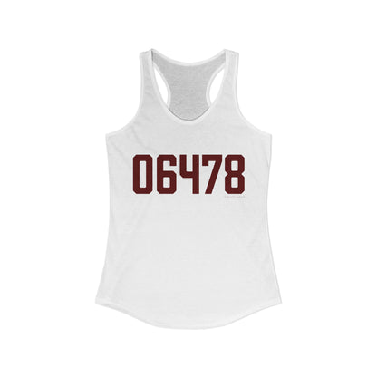06478 Oxford Connecticut Zip Code Women's Ideal Racerback Tank Top