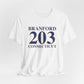 Branford 203 Connecticut Unisex Jersey Short Sleeve Tee