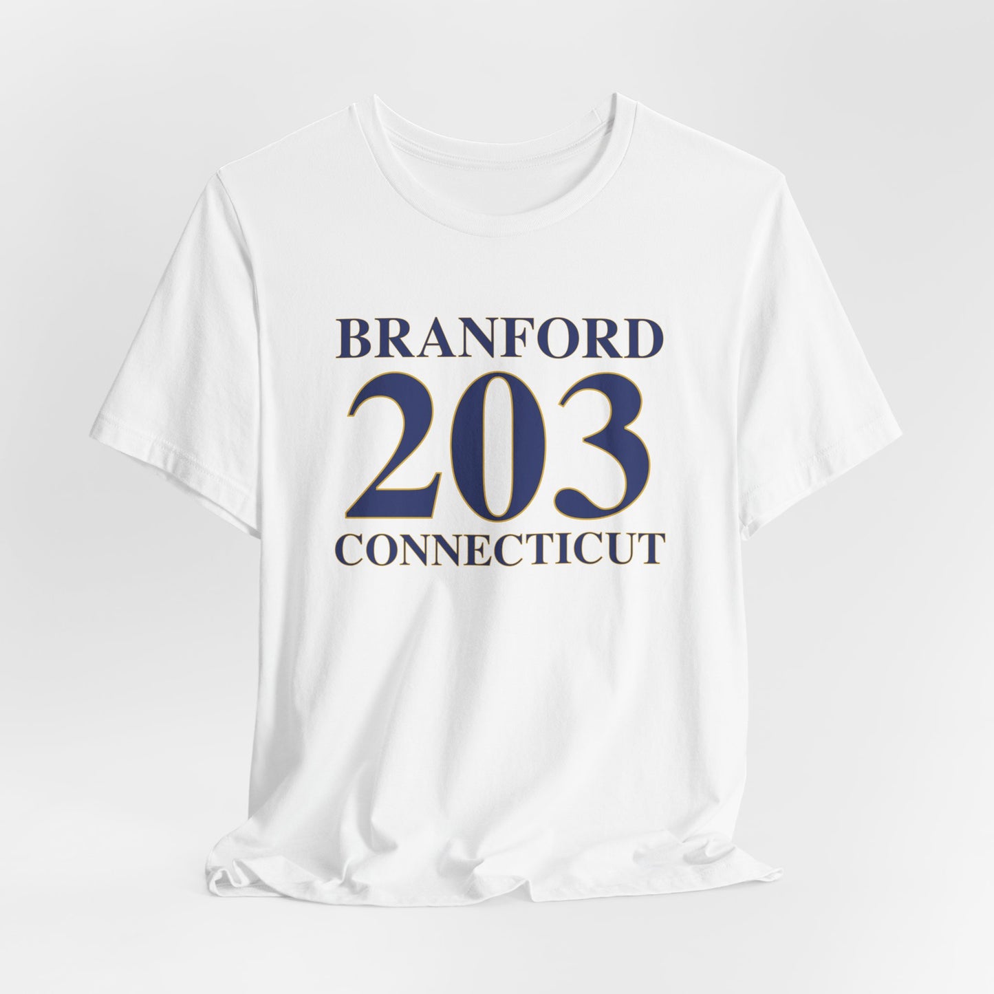 Branford 203 Connecticut Unisex Jersey Short Sleeve Tee