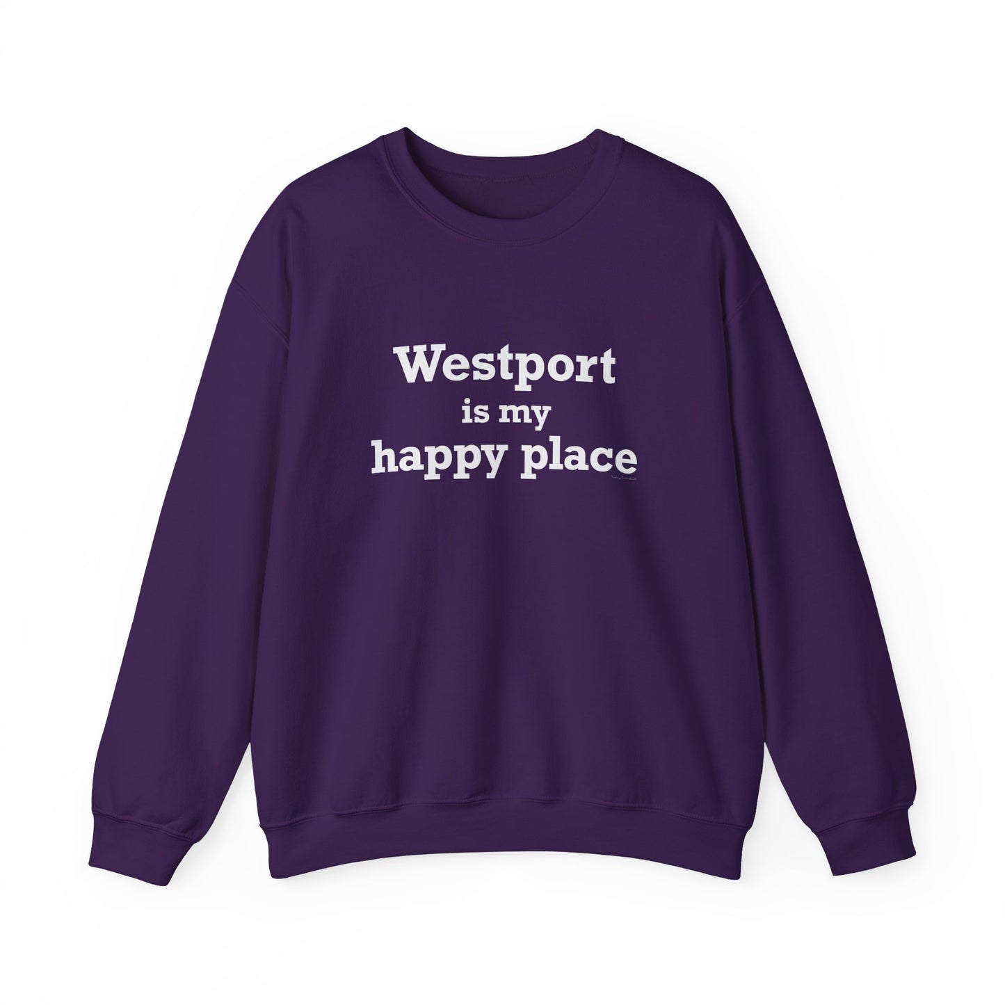 Westport Is My Happy Place Unisex Heavy Blend™ Crewneck Sweatshirt