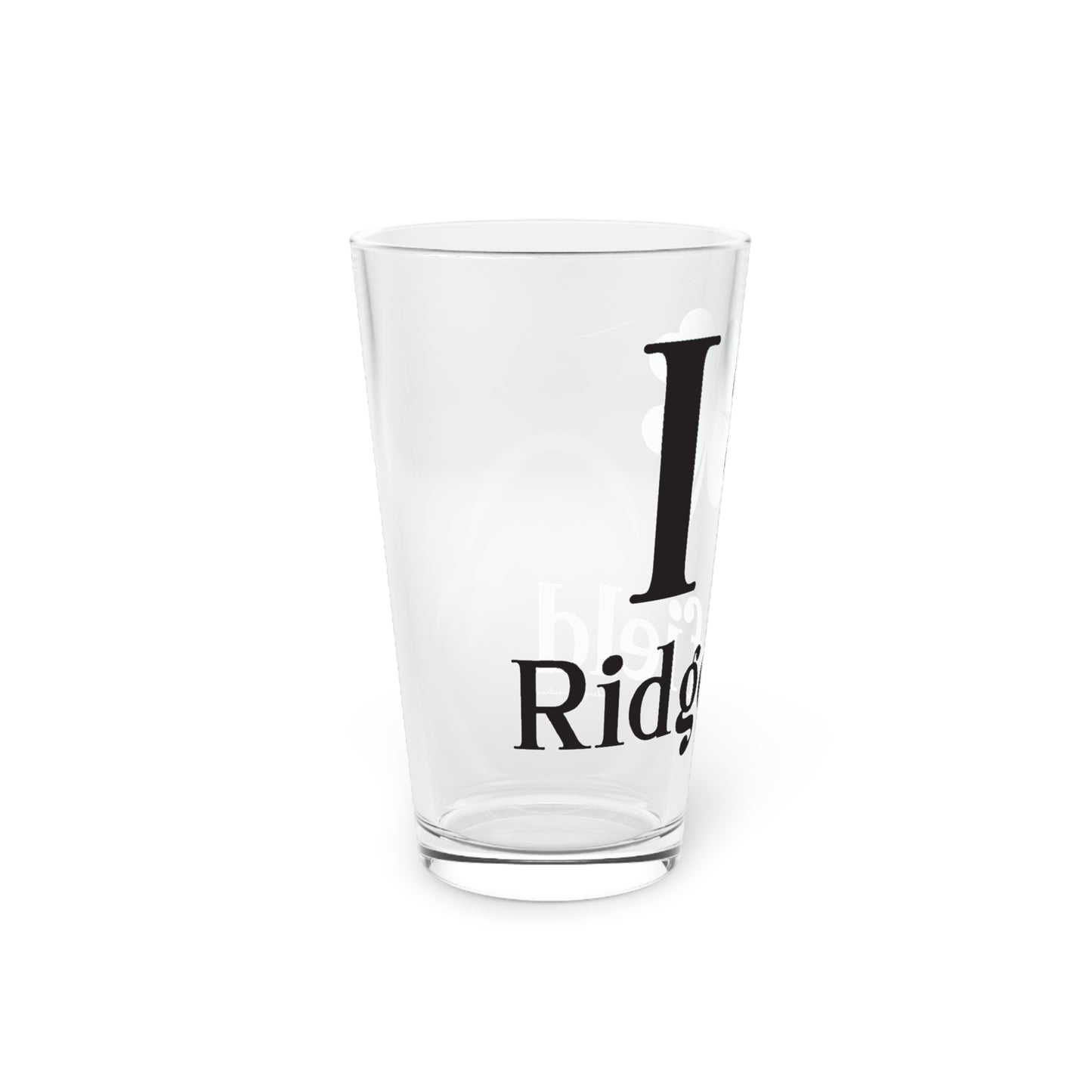 I Clover Ridgefield Pint Glass, 16oz