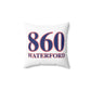 860 Waterford Red, White & Blue Spun Polyester Square Pillow