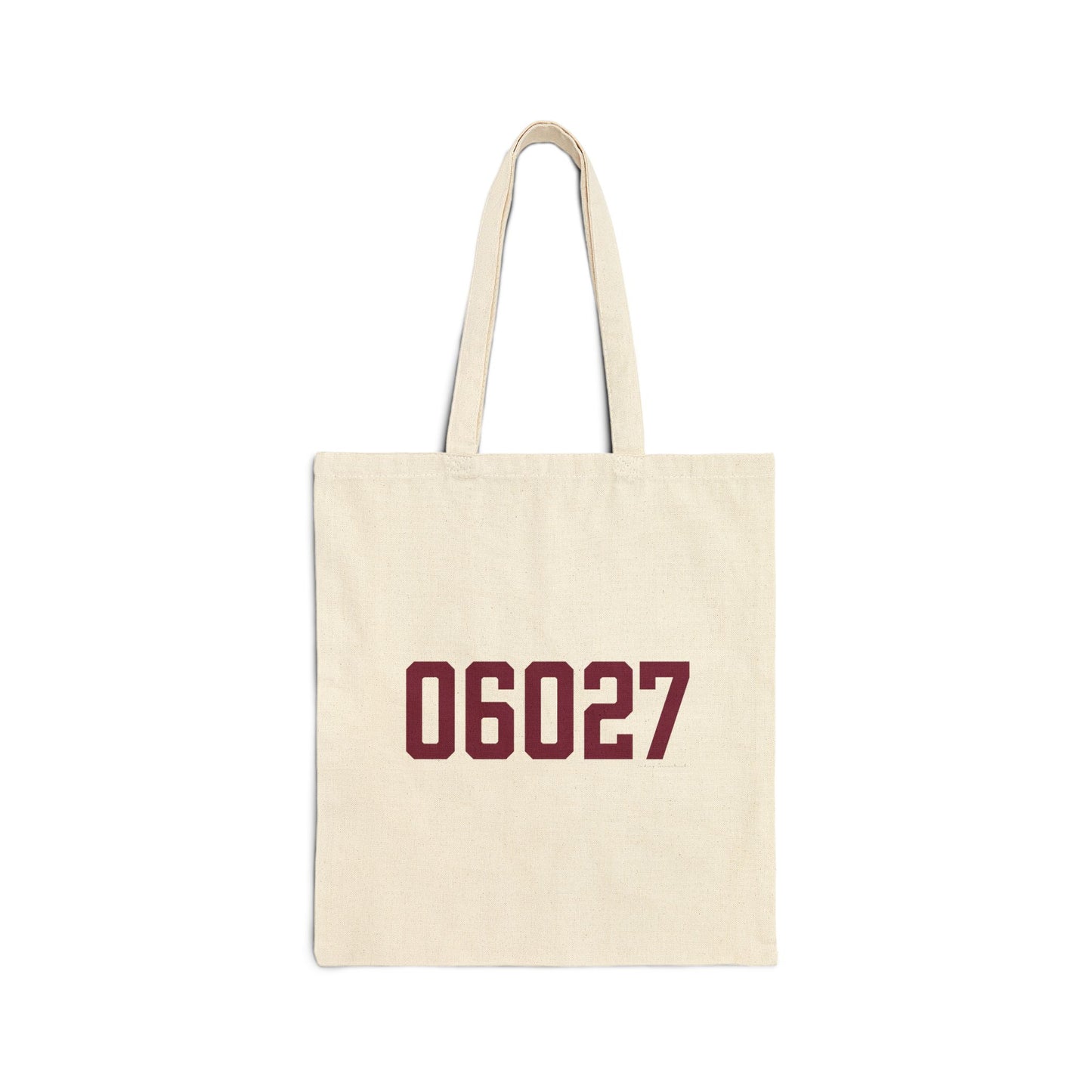 06027 Hartland Connecticut Zip Code Cotton Canvas Tote Bag