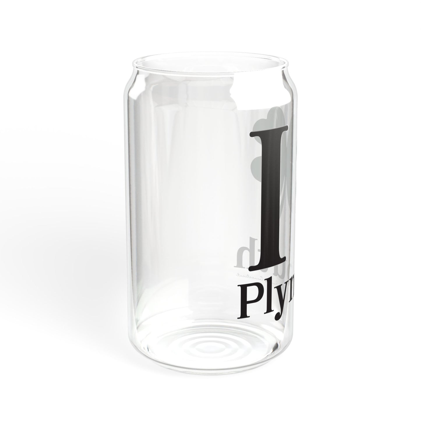 I Clover Plymouth Sipper Glass, 16oz