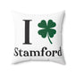 I Clover Stamford Spun Polyester Square Pillow