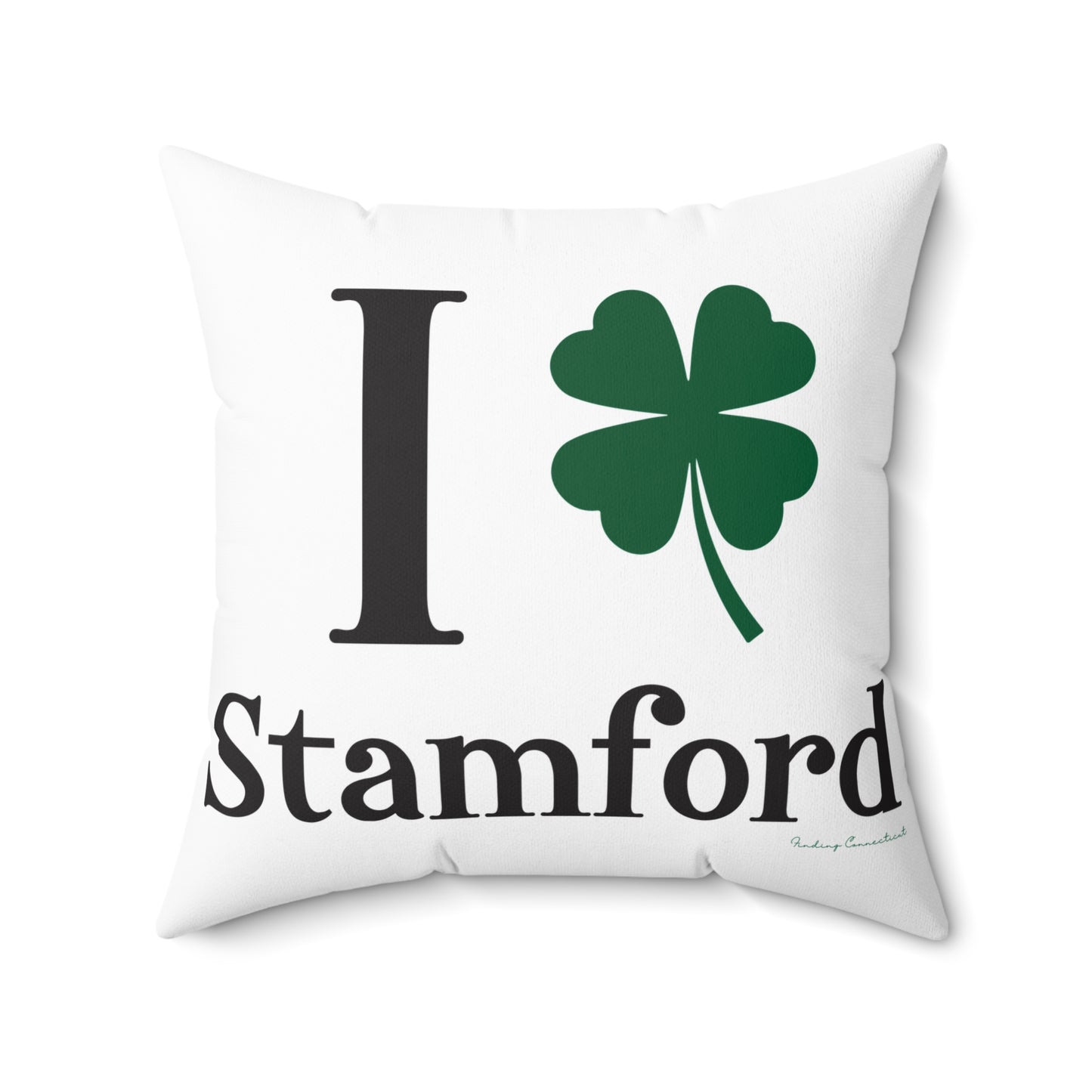 I Clover Stamford Spun Polyester Square Pillow
