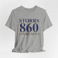 Storrs 860 Connecticut Unisex Jersey Short Sleeve T-Shirt