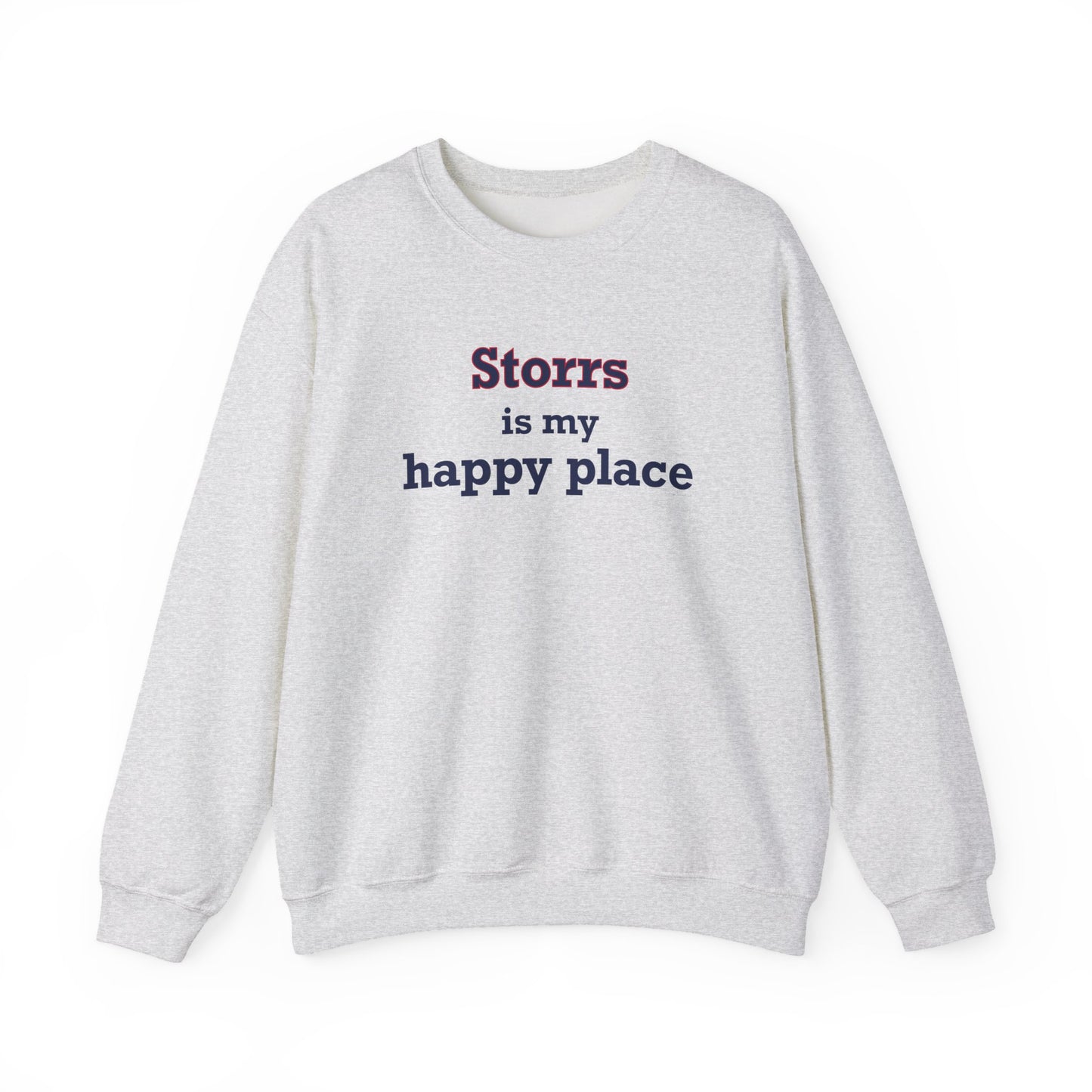 Storrs Is My Happy Place Unisex Heavy Blend™ Crewneck Sweatshirt