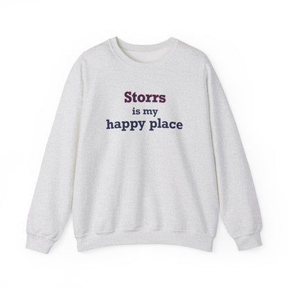 Storrs Is My Happy Place Unisex Heavy Blend™ Crewneck Sweatshirt