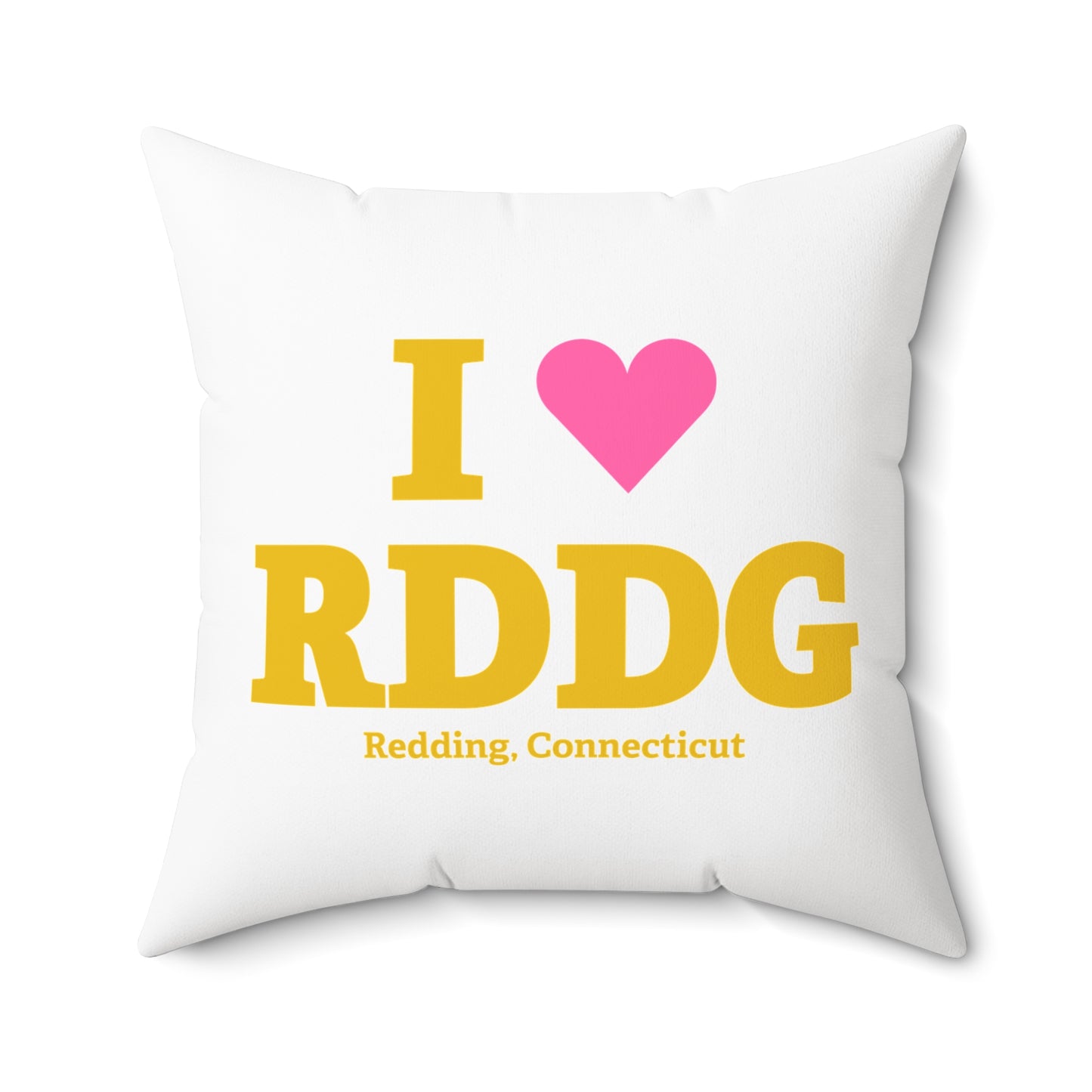 I Heart RDDG Spun Polyester Square Pillow