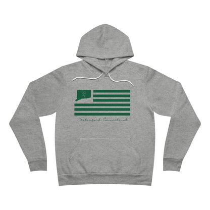 Waterford Connecticut St Patrick’s Day Flag Unisex Sponge Fleece Pullover Hoodie