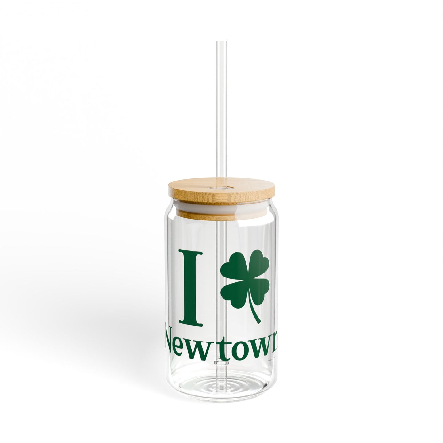 I Clover Newtown Sipper Glass, 16oz
