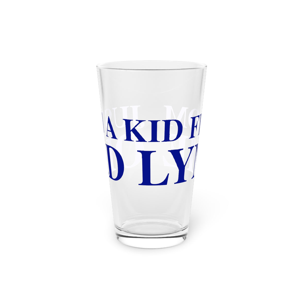 Just a kid from Old Lyme Pint Glass, 16oz