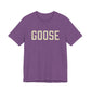 Goose Zip Code Cream & Purple Unisex Jersey Short Sleeve T-Shirt