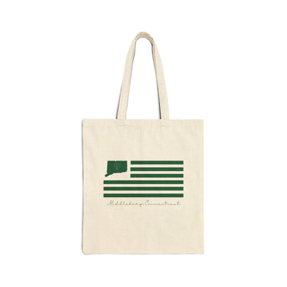 Middlebury Connecticut St. Patrick’s Day Flag Cotton Canvas Tote Bag
