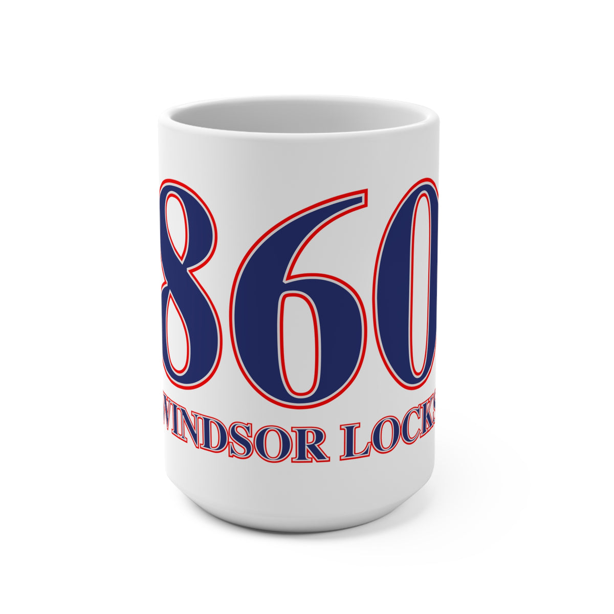 Windsor Locks Red, White & Blue Mug 15oz