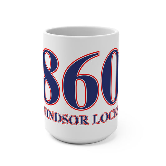 Windsor Locks Red, White & Blue Mug 15oz
