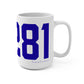 06281 Woodstock Connecticut Zip Code Mug 15oz