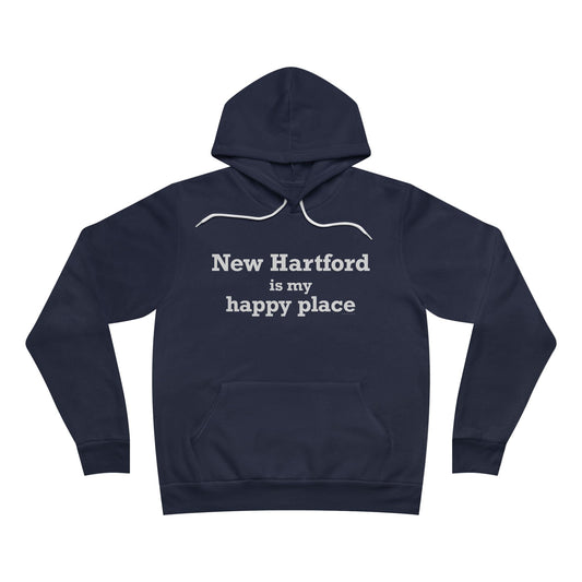 New Hartford is My Happy Place Unisex Sponge Fleece Pullover Hoodie