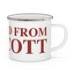 Just a kid from Wolcott  Enamel Camping Mug