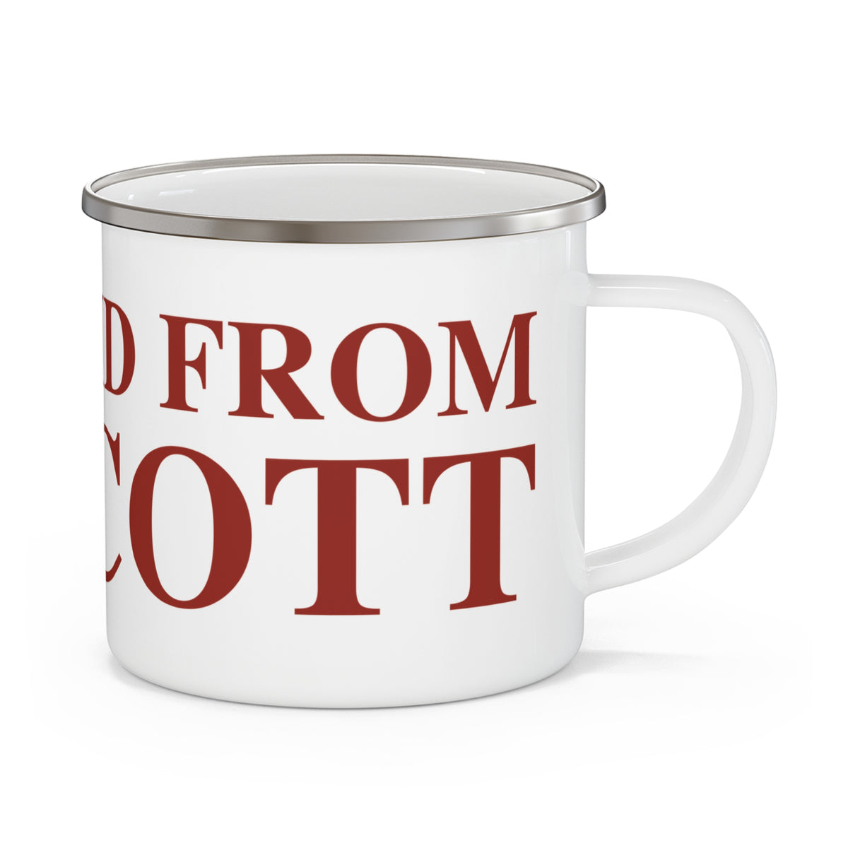 Just a kid from Wolcott  Enamel Camping Mug