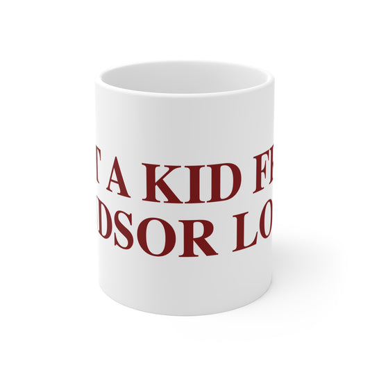 Just a kid from Windsor Locks Mug 11oz