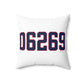 06269 Storrs Connecticut Zip Code Spun Polyester Square Pillow