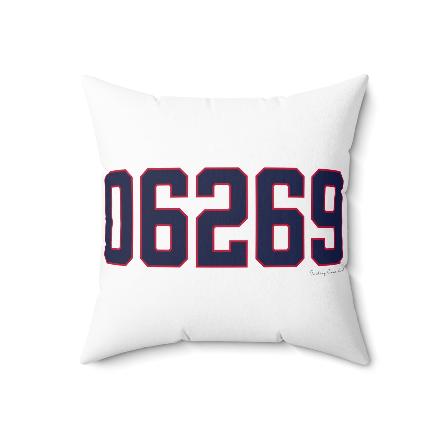 06269 Storrs Connecticut Zip Code Spun Polyester Square Pillow