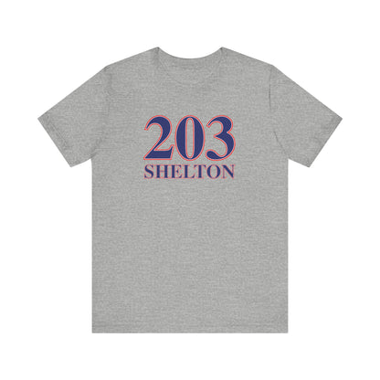203 Shelton Red White & Blue Unisex Jersey Short Sleeve T-Shirt