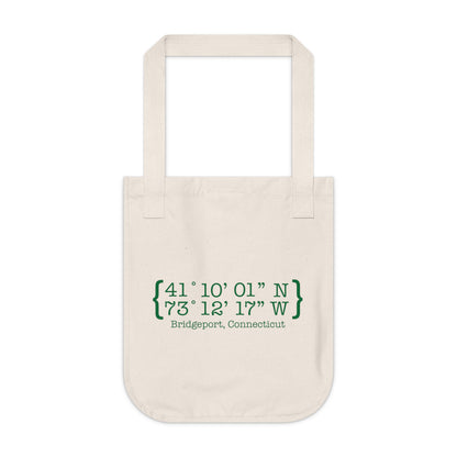 Bridgeport Coordinates Organic Canvas Tote Bag