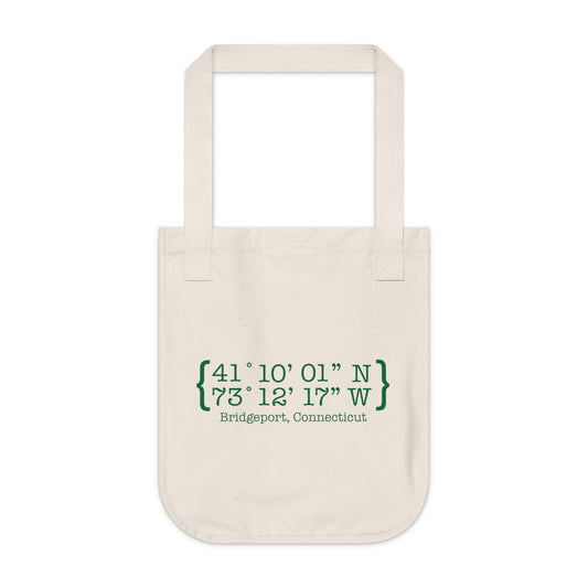 Bridgeport Coordinates Organic Canvas Tote Bag