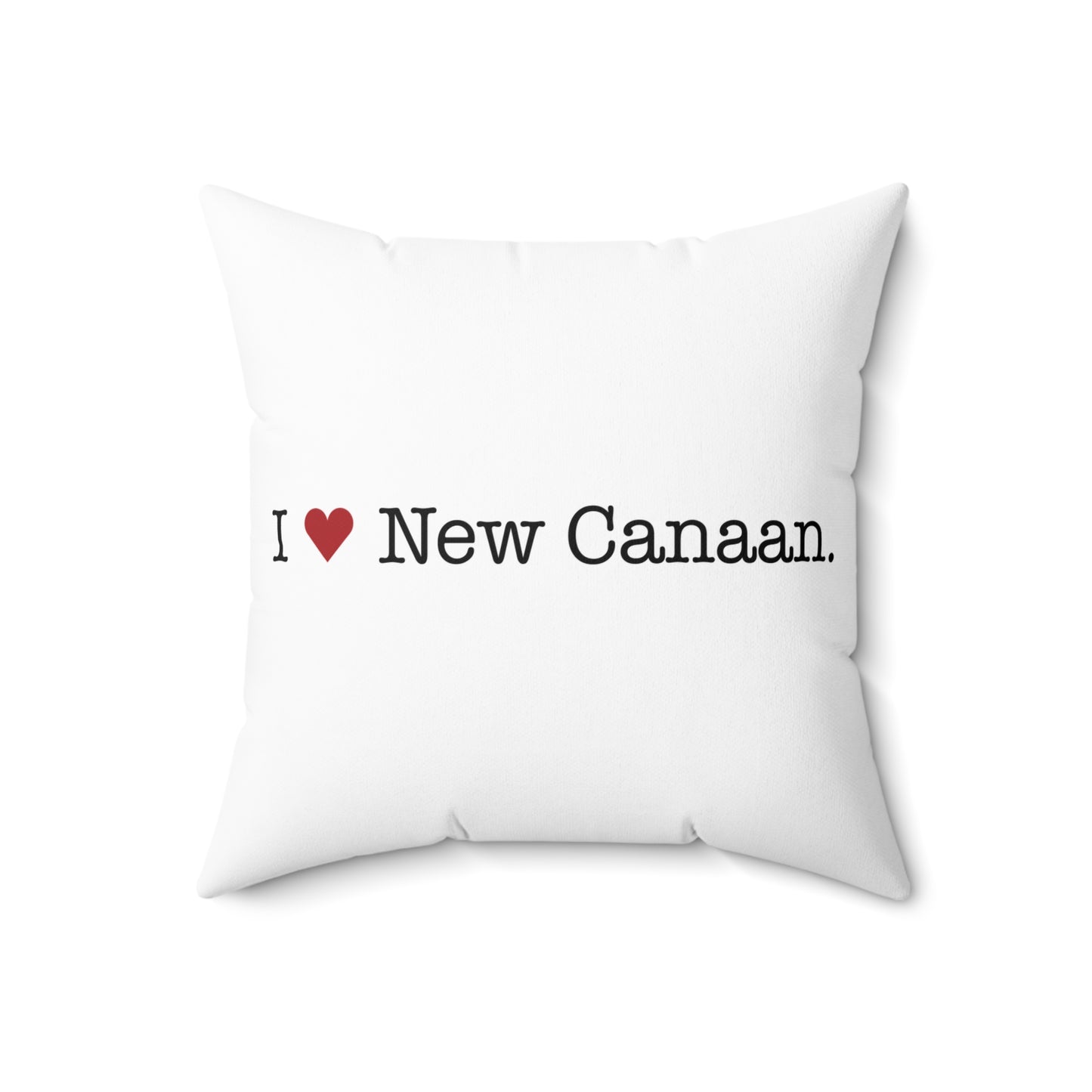 I Heart New Canaan. Spun Polyester Square Pillow