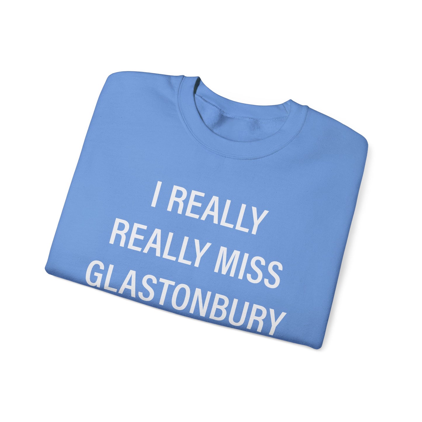 I Really Really Miss Glastonbury Unisex Heavy Blend™ Crewneck Sweatshirt