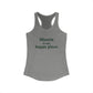 Morris is My Happy Place Women's Ideal Racerback Tank Top