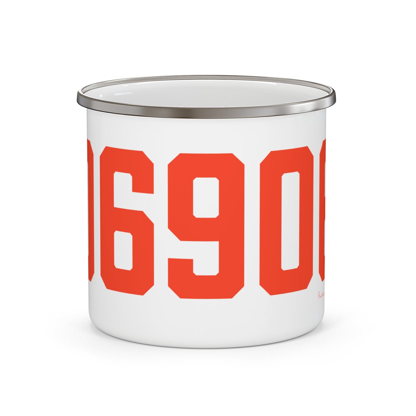 06906 Stamford Connecticut Zip Code Enamel Camping Mug